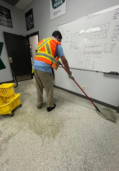 Deep house cleaning bathroom detail in a Edmonton home
